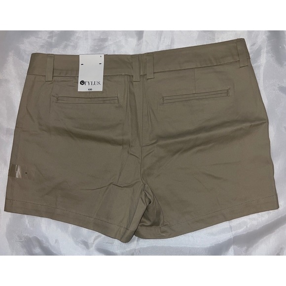 NWT Stylus Khaki Biscotti‎ shorts size 8 2059 - Picture 2 of 4